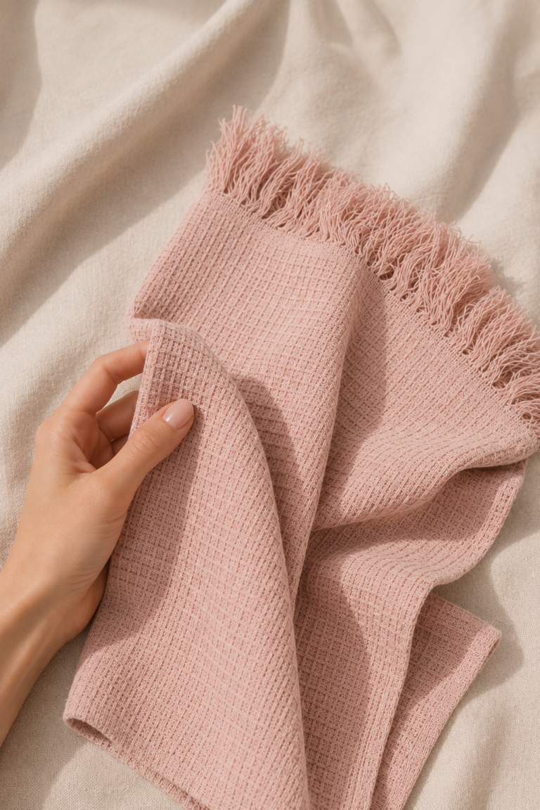 serviette rose 1